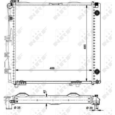 504258 Kühler, Motorkühlung EASY FIT