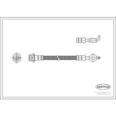 Corteco | Bremsschlauch | 19031872