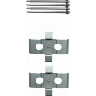 Hella | Zubehörsatz, Scheibenbremsbelag | 8DZ 355 203-481
