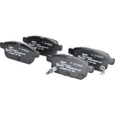 Delphi Bremsbelagsatz, Scheibenbremse LP2687 Delphi Bremsbelagsatz, Scheibenbremse LP2687