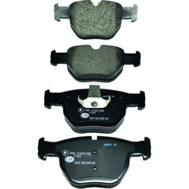 Hella | Bremsbelagsatz, Scheibenbremse | 8DB 355 009-301