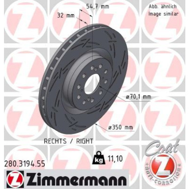 280.3194.55 Bremsscheibe BLACK Z