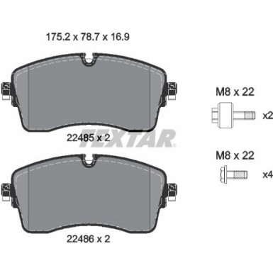 2248505 Bremsbelagsatz, Scheibenbremse Q+