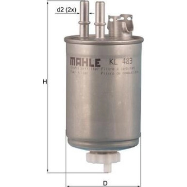 KL 483 Kraftstofffilter KL 483 Kraftstofffilter