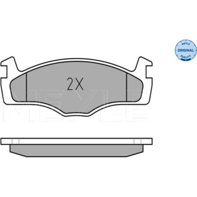 025 208 8715 Bremsbelagsatz, Scheibenbremse MEYLE-ORIGINAL: True to OE.