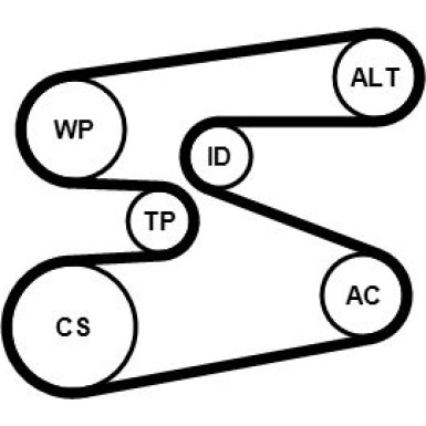 ContiTech | Wasserpumpe + Keilrippenriemensatz | 6PK1698WP1
