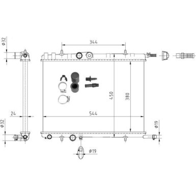 53424A Kühler, Motorkühlung EASY FIT 53424A Kühler, Motorkühlung EASY FIT
