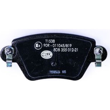 Hella | Bremsbelagsatz, Scheibenbremse | 8DB 355 012-211