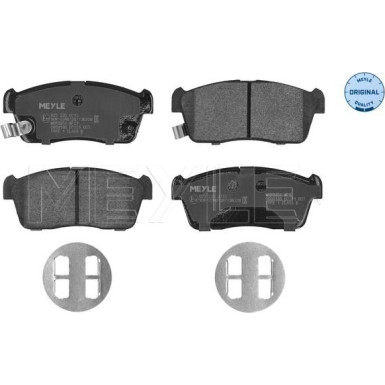 025 235 0715 Bremsbelagsatz, Scheibenbremse MEYLE-ORIGINAL: True to OE.