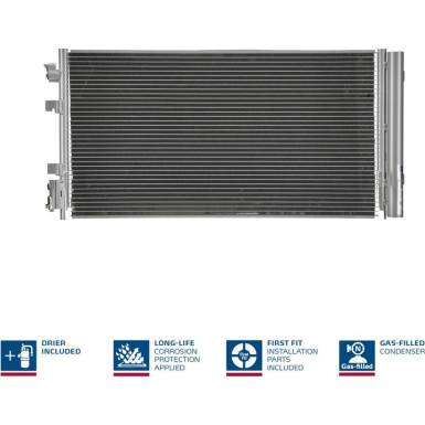 940259 Kondensator, Klimaanlage ** FIRST FIT **