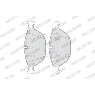 Ferodo | Bremsbelagsatz, Scheibenbremse | FDB4079 Ferodo | Bremsbelagsatz, Scheibenbremse | FDB4079