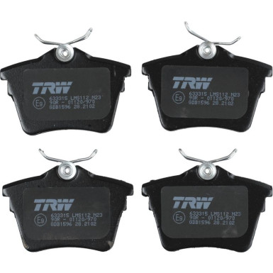 TRW Bremsbelagsatz, Scheibenbremse COTEC GDB1596