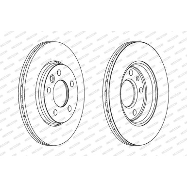 Ferodo | Bremsscheibe | DDF1286C Ferodo | Bremsscheibe | DDF1286C