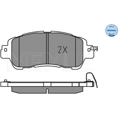 025 222 3515 Bremsbelagsatz, Scheibenbremse MEYLE-ORIGINAL: True to OE.