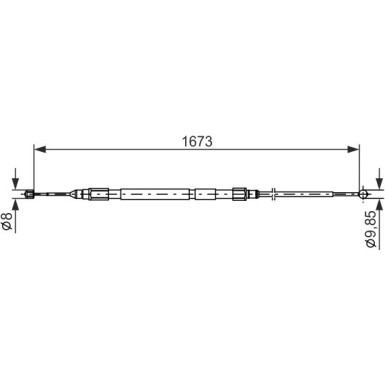 1 987 477 947 Seilzug, Feststellbremse 1 987 477 947 Seilzug, Feststellbremse