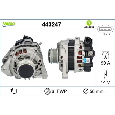 Valeo | Generator | 443247