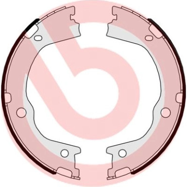Brembo | Bremsbackensatz, Feststellbremse | S 30 526