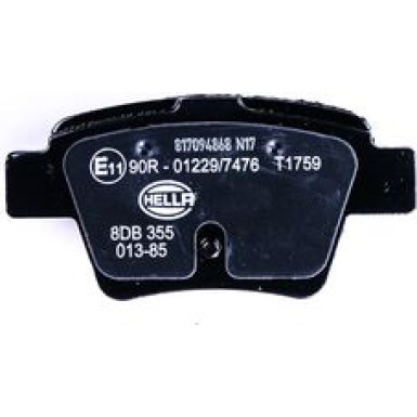 Hella | Bremsbelagsatz, Scheibenbremse | 8DB 355 013-851