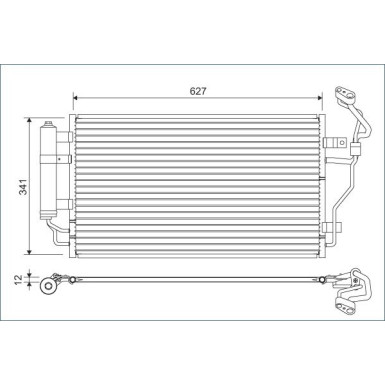 Valeo | Kondensator, Klimaanlage | 822632