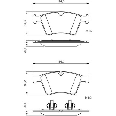 0 986 494 427 Bremsbelagsatz, Scheibenbremse