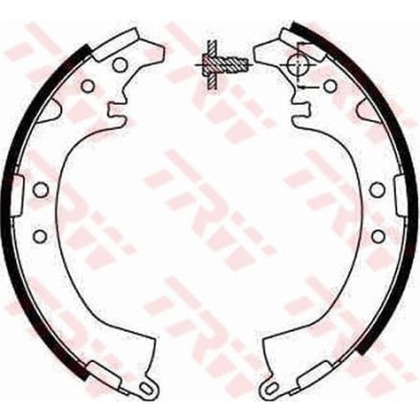 TRW | Bremsbackensatz | GS8672