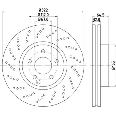 Hella | Bremsscheibe | 8DD 355 128-791