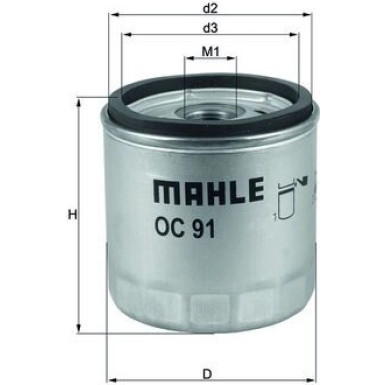 OC 91 Ölfilter
