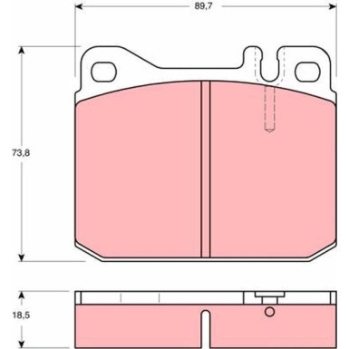 GDB1103 Bremsbelagsatz, Scheibenbremse