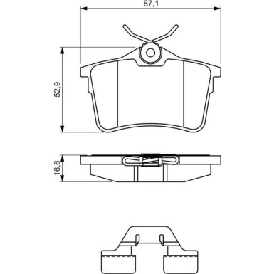 0 986 494 646 Bremsbelagsatz, Scheibenbremse