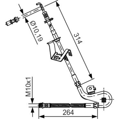 BOSCH | Bremsschlauch | 1 987 481 427