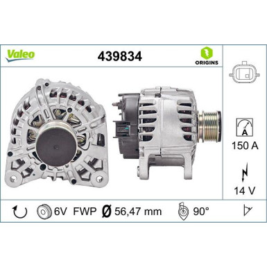 Valeo | Generator | 439834 Valeo | Generator | 439834