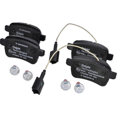 Delphi | Bremsbelagsatz, Scheibenbremse | LP2222