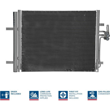 940044 Kondensator, Klimaanlage ** FIRST FIT **