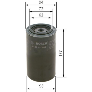 BOSCH 0 451 203 001 Ölfilter