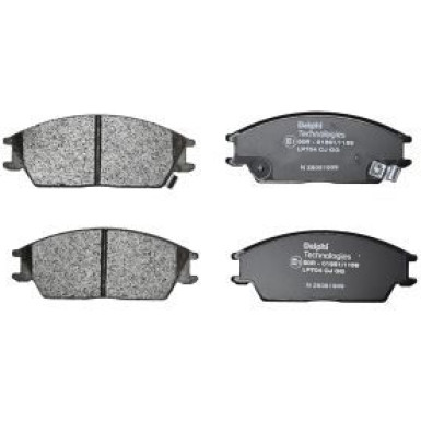 Delphi Bremsbelagsatz, Scheibenbremse LP704