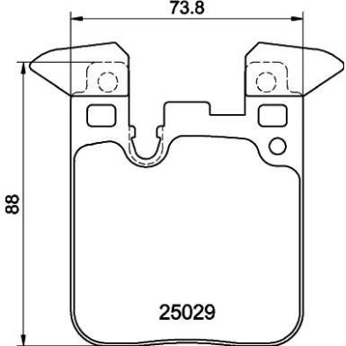 Hella | Bremsbelagsatz, Scheibenbremse | 8DB 355 021-341