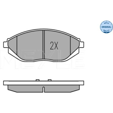 Meyle Bremsbelagsatz, Scheibenbremse MEYLE-ORIGINAL: True to OE 025 252 6817/W