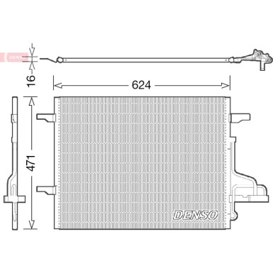 Denso | Kondensator, Klimaanlage | DCN10027