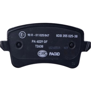 Hella Pagid | Bremsbelagsatz, Scheibenbremse | 8DB 355 025-381
