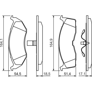 0 986 424 363 Bremsbelagsatz, Scheibenbremse