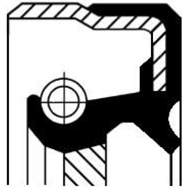 Corteco | Wellendichtring, Verteilergetriebe | 01036282B