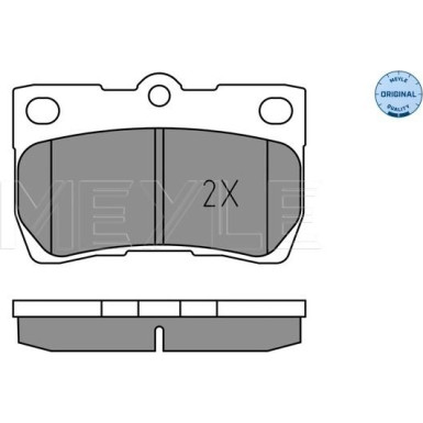 025 243 2317 Bremsbelagsatz, Scheibenbremse MEYLE-ORIGINAL: True to OE.
