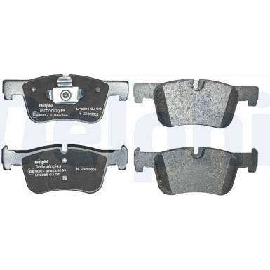 LP2285 Bremsbelagsatz, Scheibenbremse