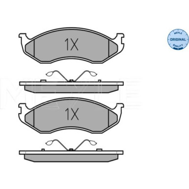 Meyle Bremsbelagsatz, Scheibenbremse MEYLE-ORIGINAL: True to OE 025 218 2217