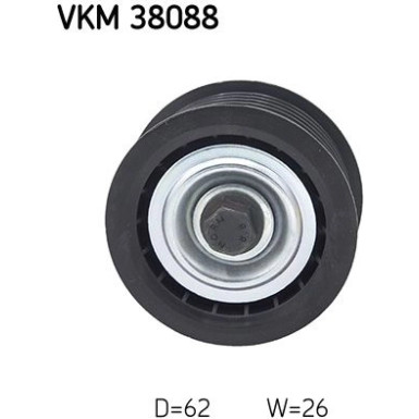 VKM 38088 Umlenk-/Führungsrolle, Keilrippenriemen VKM 38088 Umlenk-/Führungsrolle, Keilrippenriemen