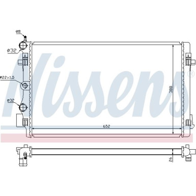 Nissens | Kühler, Motorkühlung | 65293