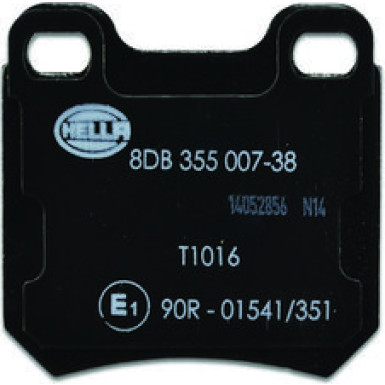 Hella | Bremsbelagsatz, Scheibenbremse | 8DB 355 007-381