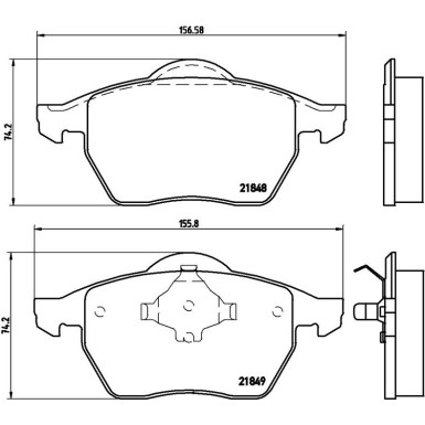 Brembo Bremsbelagsatz, Scheibenbremse PRIME LINE P 85 039