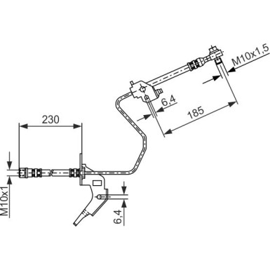 BOSCH | Bremsschlauch | 1 987 476 199