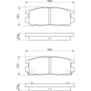 0 986 424 367 Bremsbelagsatz, Scheibenbremse